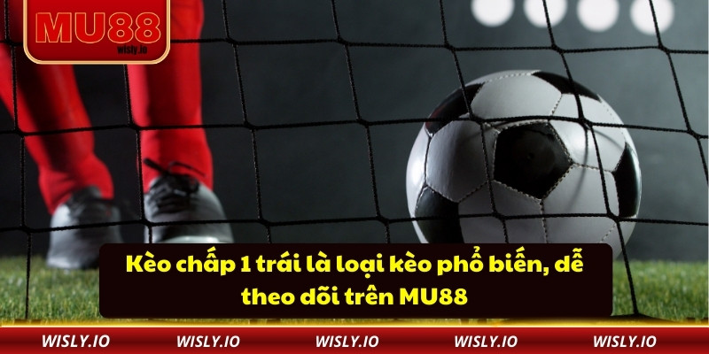 Kèo chấp 1 trái là loại kèo phổ biến, dễ theo dõi trên MU88