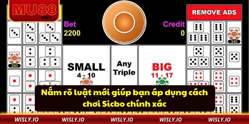 Nắm rõ luật mới giúp bạn áp dụng cách chơi Sicbo chính xác